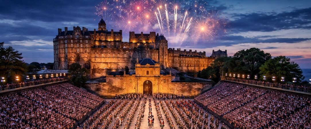 Édimbourg en fanfare – Royal Military Tattoo - Vivez l'émotion du Royal Edinburgh Military Tattoo au cœur de l’été écossais, face au château illuminé. - Édimbourg, Royaume-Uni