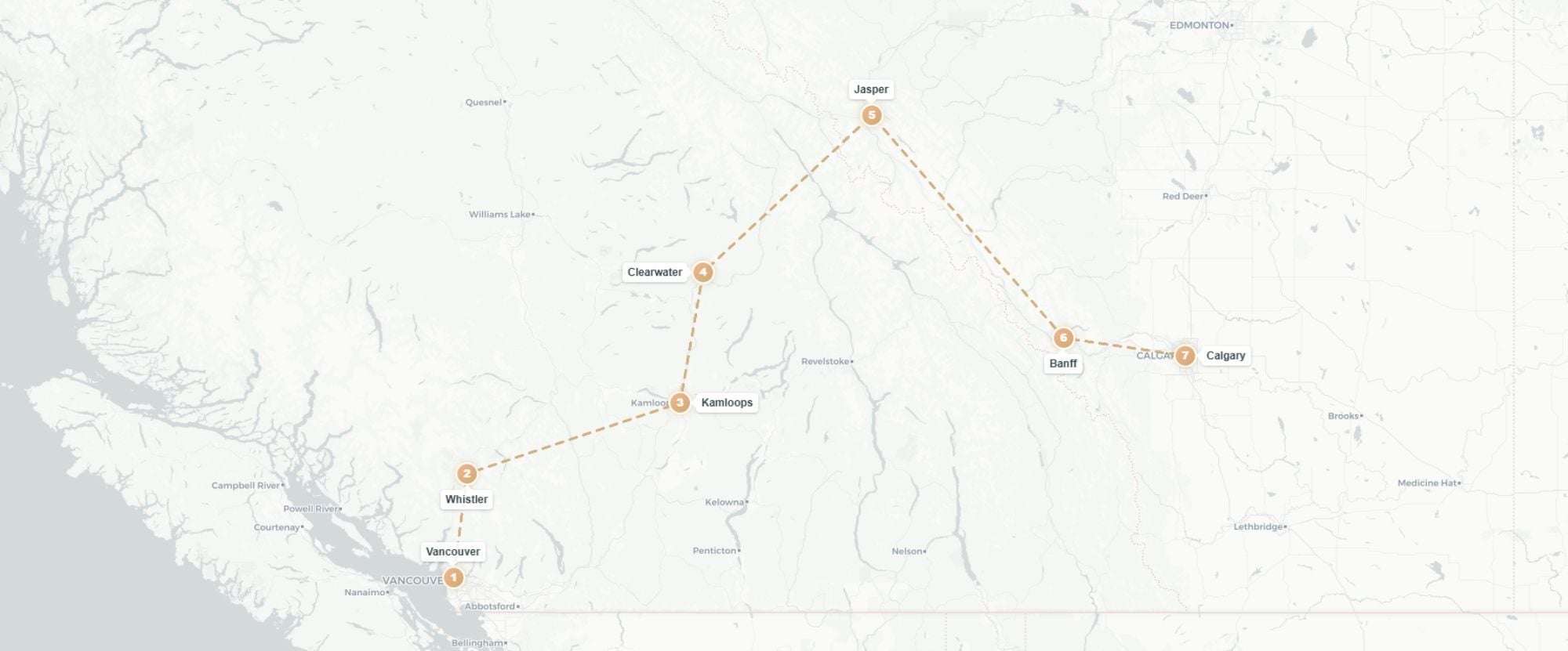 Ouest Canadien : des forêts du Pacifique aux Rocheuses - Autotour de 10 nuits de Vancouver à Calgary, à la découverte des grands parcs de l’Ouest canadien et des Rocheuses mythiques. - Canada