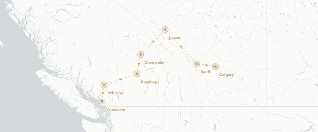 Ouest Canadien : des forêts du Pacifique aux Rocheuses - Autotour de 10 nuits de Vancouver à Calgary, à la découverte des grands parcs de l’Ouest canadien et des Rocheuses mythiques. - Canada : De Vancouver à Calgary