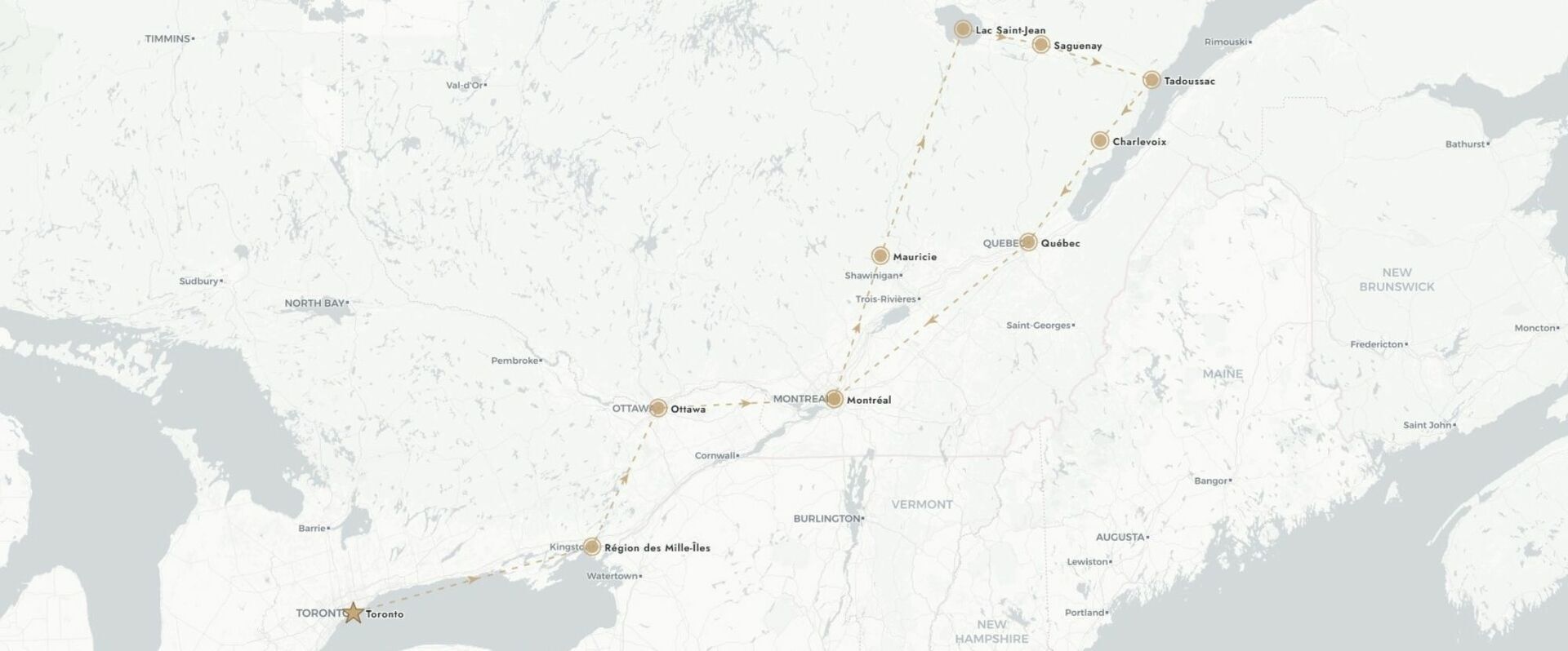 De l’Ontario au Québec en 13 nuits - Autotour de 13 nuits à la découverte des grands espaces et des villes emblématiques de l’Est canadien. - Canada : Ontario & Québec