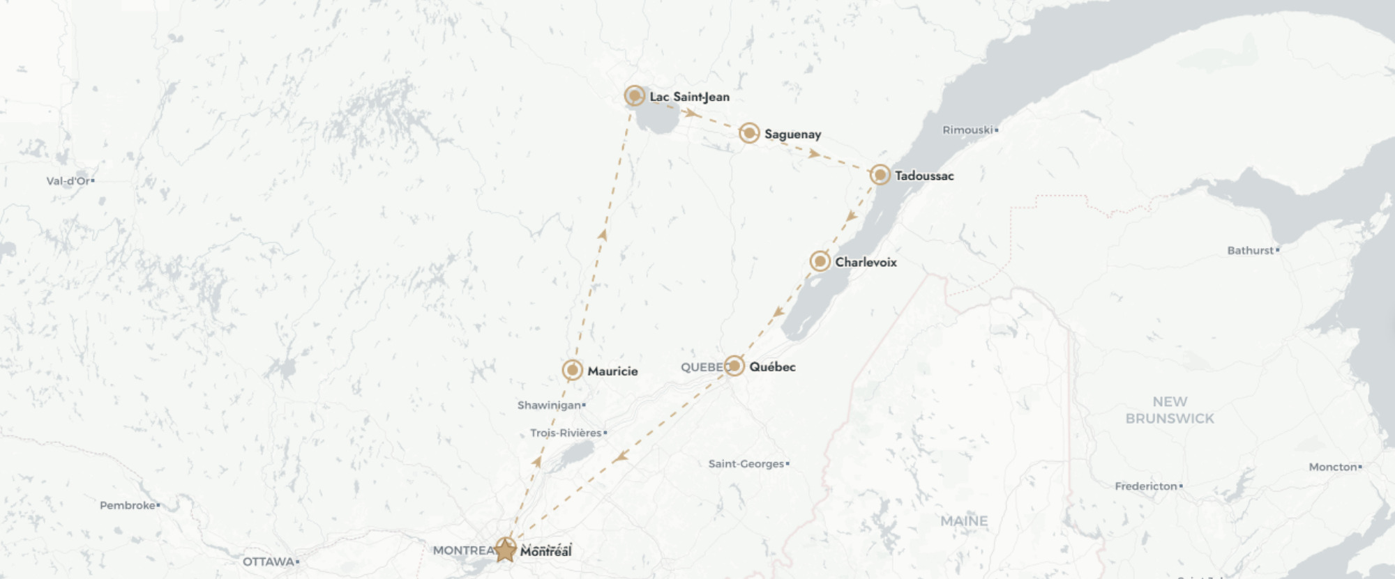 Toute l’âme du Québec, Canada entre nature et culture - Autotour de 9 nuits au cœur du Québec, entre métropoles francophones, grands espaces boréaux et rencontres culturelles. - Québec, Canada
