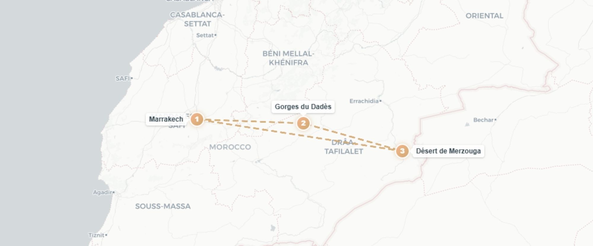 Marrakech et les portes du désert - Circuit de 4 à 11 nuits de Marrakech aux dunes de Merzouga, à travers kasbahs, gorges et désert de sable. - Maroc : Marrakech & Grand Sud