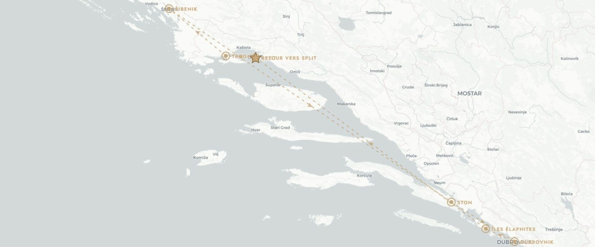 Aventure en voiture sur la côte dalmate -  - Croatie : Dalmatie & côte adriatique