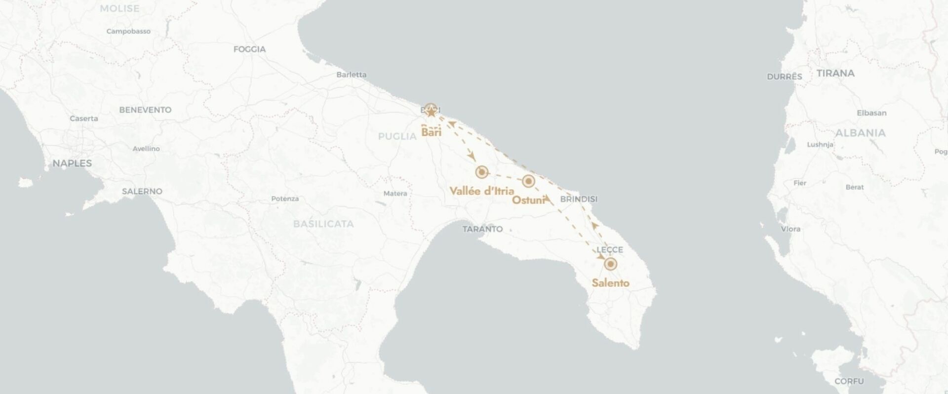 Les Pouilles en liberté, du Salento à la Vallée d'Itria - Autotour de 7 nuits en autotour à travers les trésors des Pouilles, entre villages baroques, côtes cristallines et cités troglodytiques. - Pouilles du Sud, Italie