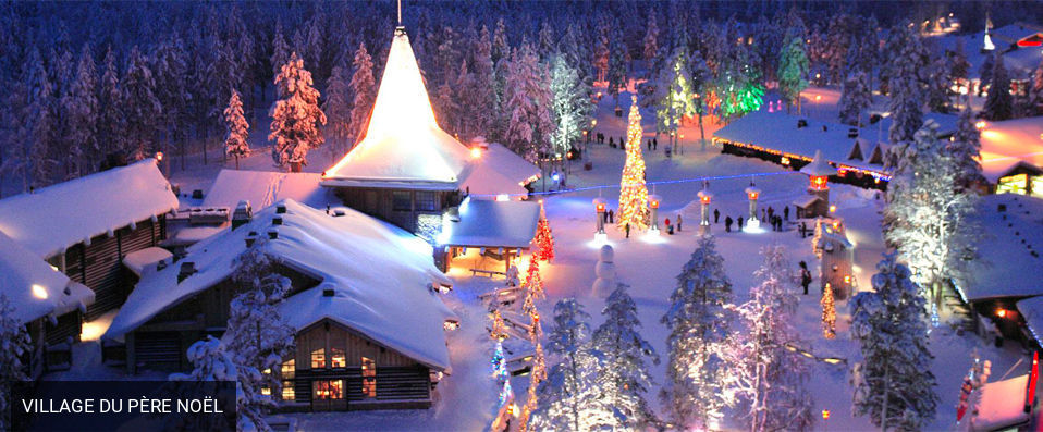 Aurores boréales & nuit unique dans un igloo lapon - Paradis blanc, igloo de verre & aurores boréales en Laponie finlandaise. - Laponie, Finlande