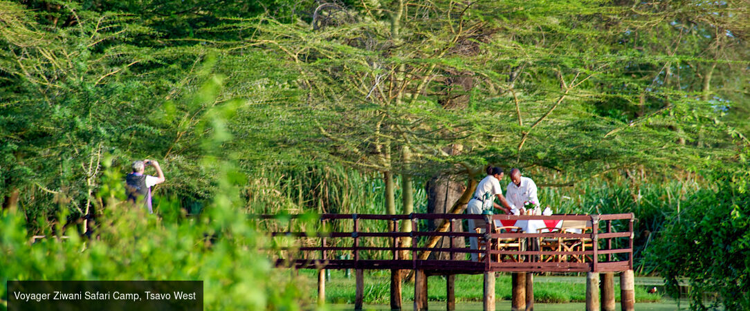 Kenya : Évasion sauvage & Farniente - Safari de 8 nuits entre les terres rouges de Tsavo et les eaux turquoise de Diani Beach, mêlant aventure sauvage et farniente tropical. - Kenya : Dani Beach & Tsavo