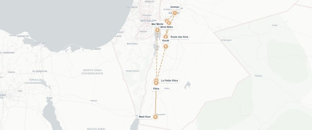 Les joyaux de la Jordanie - Circuit de 5 à 7 nuits à travers les merveilles de la cité rose en pension complète. - Jordanie
