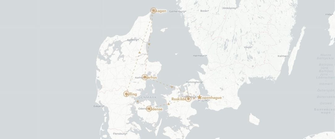 Danemark terre de Vikings et Châteaux - Des châteaux royaux de Sjælland aux pierres runiques de Jelling, partez sur les traces des Vikings à bord de votre propre véhicule. - Danemark : de Copenhague à Skagen