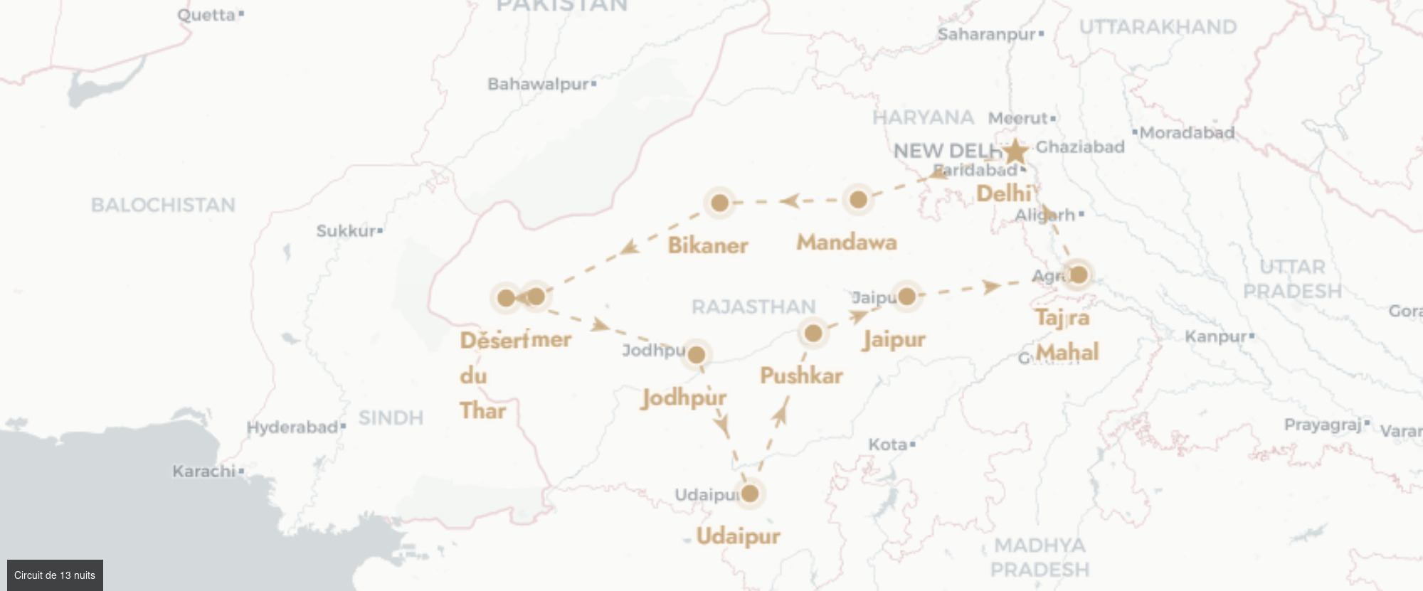 Rajasthan et Taj Mahal : l'Inde dans toute sa splendeur - Circuit privatif de 9, 11 ou 13 nuits à la découverte des merveilles du Rajasthan, du Taj Mahal aux cités colorées du désert. - Inde