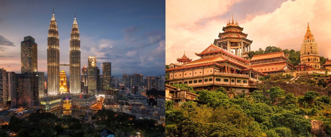 Luxe urbain et sérénité balnéaire en Malaisie - Combiné privatif de 9 à 14 nuits entre le dynamisme de Kuala Lumpur et les plages dorées de Penang en hôtels 5 étoiles. - Malaisie : Kuala Lumpur & Penang