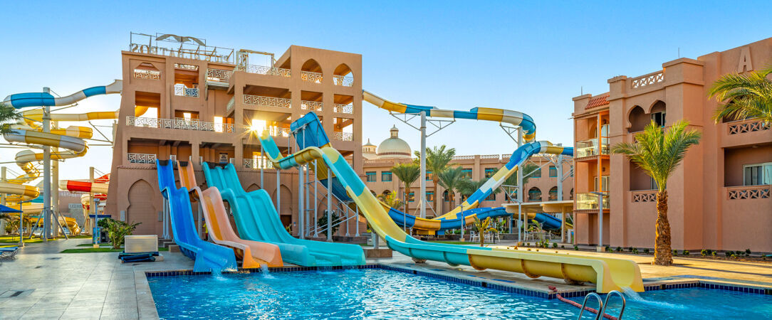Pickalbatros Aqua Blu Resort Hurghada ★★★★ - Escapade familiale, aqua park & mer Rouge en fond. - Hurghada, Égypte