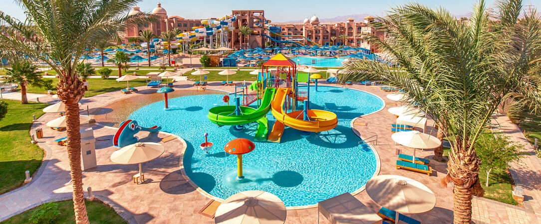 Pickalbatros Aqua Blu Resort Hurghada ★★★★ - Escapade familiale, aqua park & mer Rouge en fond. - Hurghada, Égypte