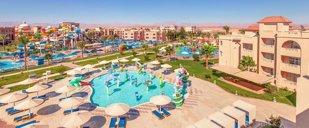 Pickalbatros Aqua Blu Resort Hurghada ★★★★ - Escapade familiale, aqua park & mer Rouge en fond. - Hurghada, Égypte