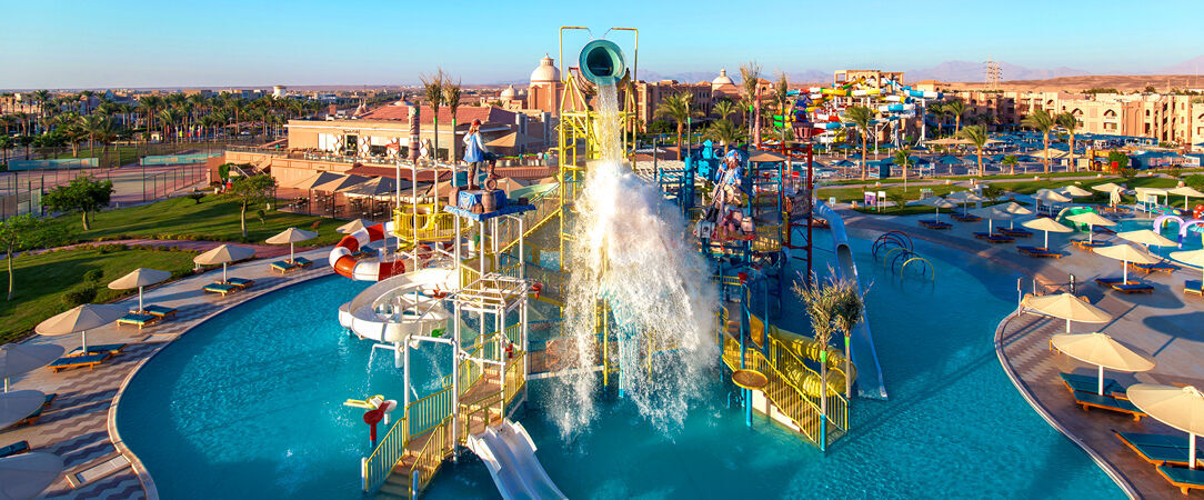 Pickalbatros Aqua Blu Resort Hurghada ★★★★ - Escapade familiale, aqua park & mer Rouge en fond. - Hurghada, Égypte