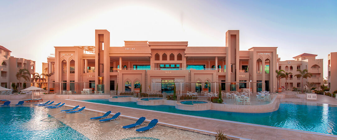 Pickalbatros Aqua Blu Resort Hurghada ★★★★ - Escapade familiale, aqua park & mer Rouge en fond. - Hurghada, Égypte