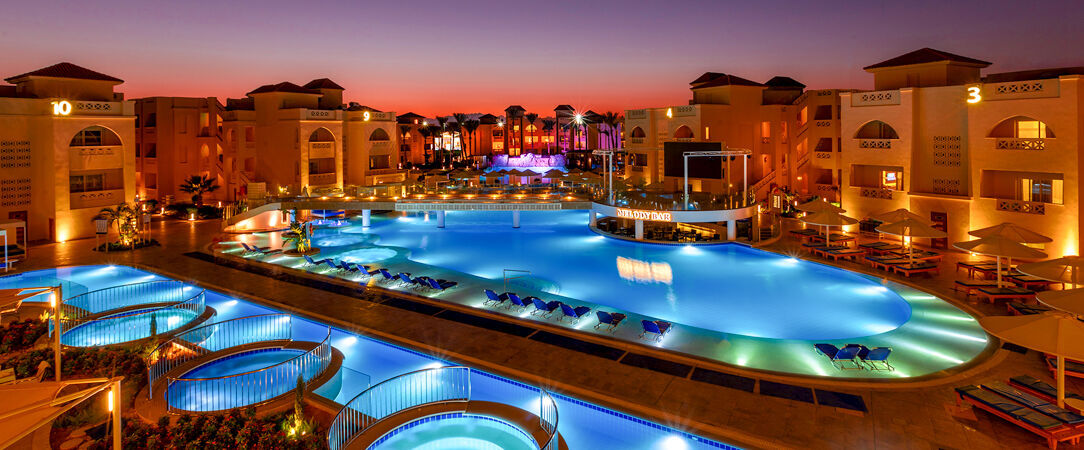 Pickalbatros Aqua Blu Resort Hurghada ★★★★ - Escapade familiale, aqua park & mer Rouge en fond. - Hurghada, Égypte