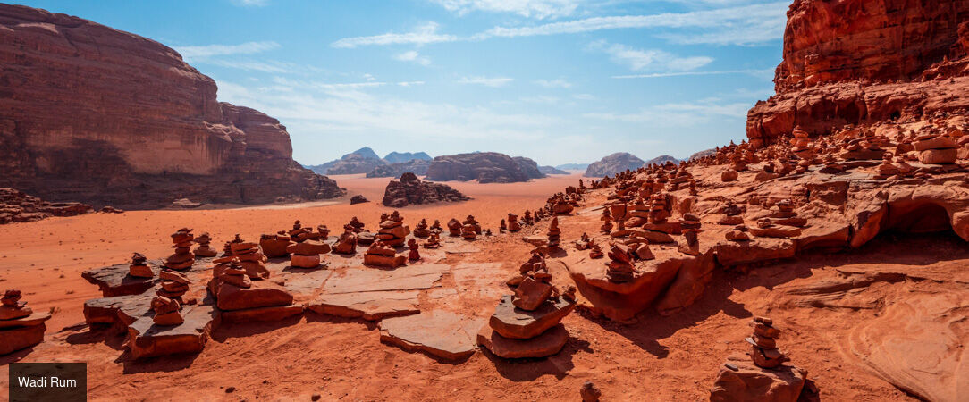 Voyage au cœur de la Jordanie - Circuit groupé de 7 nuits à la découverte des sites antiques de Pétra, des paysages lunaires du Wadi Rum et des eaux salées de la mer Morte. - Jordanie : Amman, Pétra & Wadi Rum