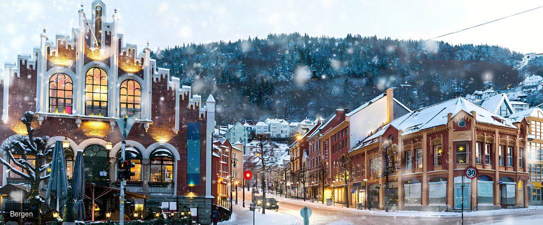 Noël dans les Fjords norvégiens - Circuit individuel en autonomie de 6 ou 8 nuits de Bergen aux fjords enneigés jusqu'à Oslo, pour un Noël féerique en Norvège - Norvège : Bergen, Flåm et Oslo