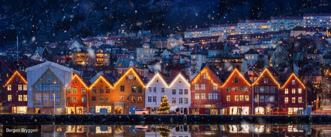 Noël dans les Fjords norvégiens - Circuit individuel en autonomie de 6 ou 8 nuits de Bergen aux fjords enneigés jusqu'à Oslo, pour un Noël féerique en Norvège - Norvège : Bergen, Flåm et Oslo