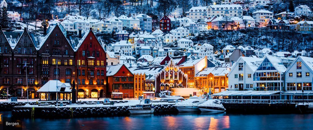 Noël dans les Fjords norvégiens - Circuit individuel en autonomie de 6 ou 8 nuits de Bergen aux fjords enneigés jusqu'à Oslo, pour un Noël féerique en Norvège - Norvège : Bergen, Flåm et Oslo